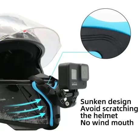 SUREWO Motorcycle Helmet Chin Strap Mount for GoPro Hero