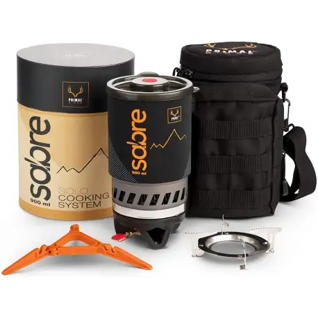 Primal Ridge Sabre Portable Solo 900ml Backpacking Stove.