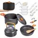 Overmont 1.95 Liter (Pot+ Kettle) Camping Cookware Set 1-2