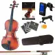Mendini Full Size 4/4 MV300 Solid Wood Violin with Tuner