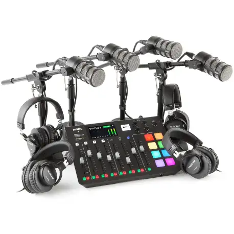 Rode RODEcaster Pro Dual PodMic Dual Podcasting Bundle