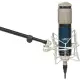 Musician's Gear Tripod Mic Stand with Telescoping Boom Black