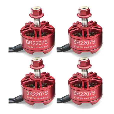 4X Racerstar 2207 BR2207S Fire Edition 2500KV 3-6S Brushless