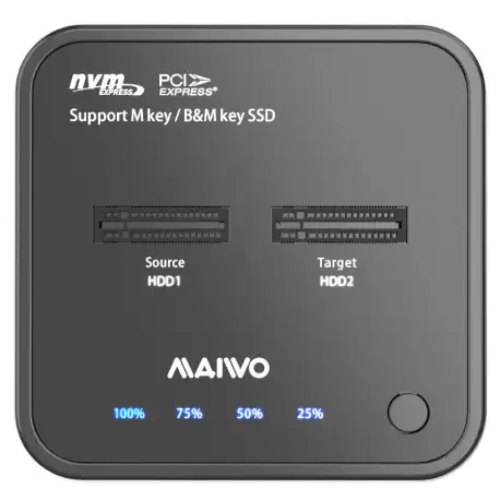 MAIVO M.2 SSD Docking Station Duplicator Support SATA PCIe M.