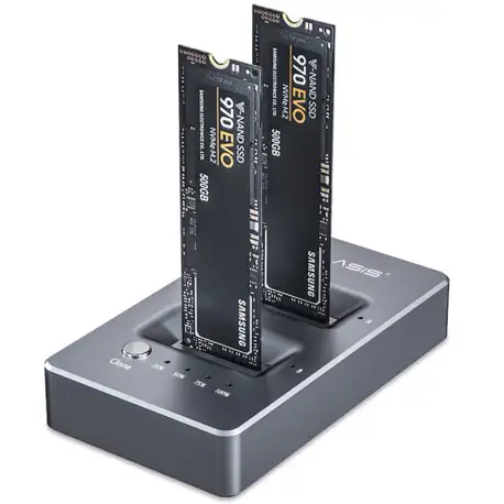 ACASIS Type-C M.2 NVMe Dual Bay Docking Station for M.