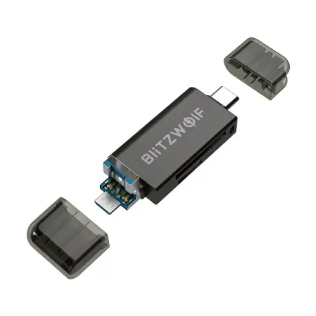 BlitzWolf® BW-CR1 Type-C SD/TF Card Reader USB3.