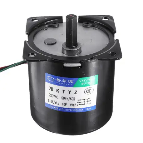 70KTYZ AC 220V 15/30/50/100rpm Electric Synchronous Motor 40W