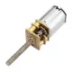 N20 DC 6V 55RPM Gear Motor M3 20mm Threaded Shaft Reduction