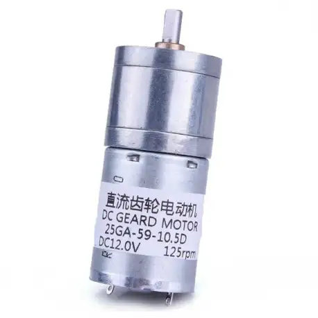 5Pcs Electric Motor 125RPM 12V DC Geared Motor High Torque Gear