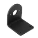 555 DC Motor Bracket Black L Shape Alloy Fixed Support Mounting