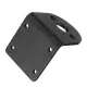 555 DC Motor Bracket Black L Shape Alloy Fixed Support Mounting