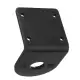 555 DC Motor Bracket Black L Shape Alloy Fixed Support Mounting
