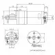 GM25-370 Motor DC 6.0/12.0V Black Brushed Motor 4mm Shaft