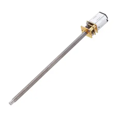 Machifit GA12N20 DC 12V Gear Motor Extra Long Thread Out Axis