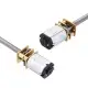 Machifit GA12N20 DC 12V Gear Motor Extra Long Thread Out Axis