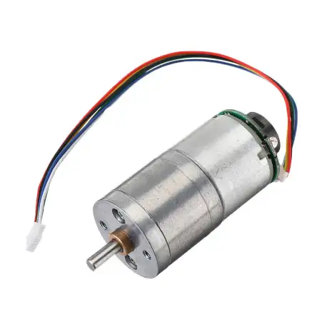 Machifit 12V GM25-310 30/70/100/500rpm DC Encoder Gear Motor