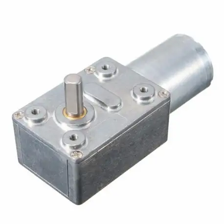 DC12V 200RPM Worm Geared Motor Reversible Gear Reducer Turbo