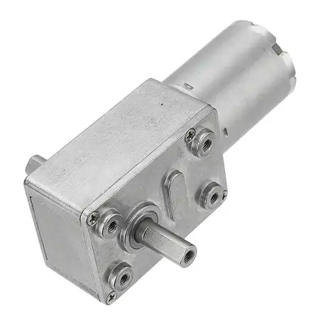 Machifit JGY-370 DC 6/12/24V 150RPM Double Shaft Worm Gear