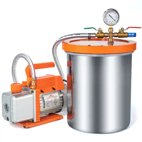 Topshak TS-VP1 Vacuum Pump With 3 Gallon Vacuum Chamber