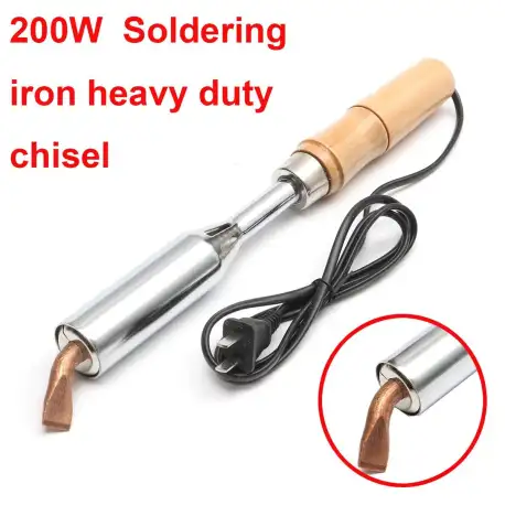 200W Soldering Iron Heavy Duty Chisel Point 200 Watt Craft