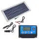 50W Dual USB 12V/5V Solar Panel with Car Charger
