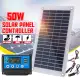 50W Dual USB 12V/5V Solar Panel with Car Charger