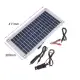 50W Dual USB 12V/5V Solar Panel with Car Charger