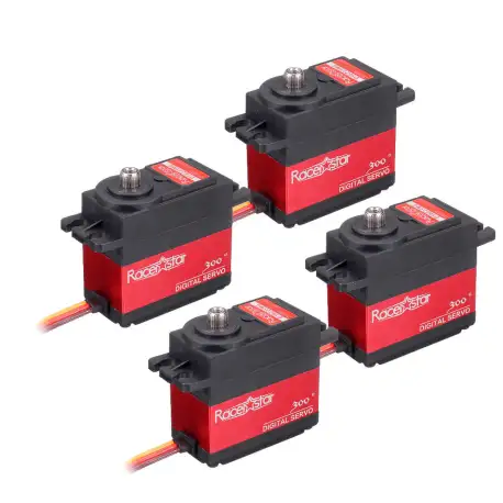 4PCS Racerstar DS6225MG 25KG 300° Metal Gear Digital Servo For
