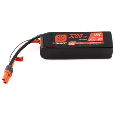 Spektrum 22.2V 3200mAh 6S 100C Smart G2 LiPo Battery