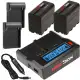 Hedbox NP-F970 6600mAh 2-Battery Kit with Dual Charger