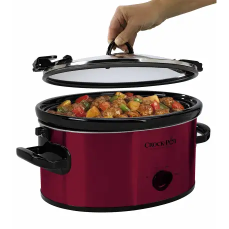 Crock-Pot SCCPVL600-R Cook N Carry 6-Quart Oval Manual Portable