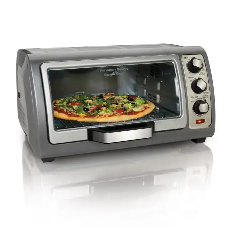 Hamilton Beach Easy Reach Toaster Oven with Roll-Top Door
