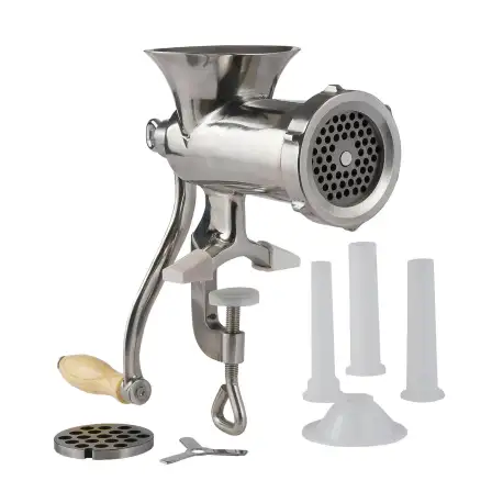 LEM Stainless Steel Clamp on Hand Meat Grinder