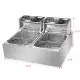 Zimtown 12L Commercial Electric Countertop Stainless Steel Deep