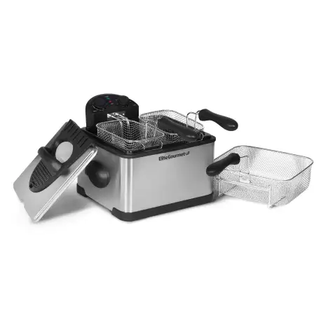 Elite Platinum 4-Quart Deep Fryer, Stainless Steel
