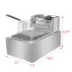 Zimtown 6L 2500W Electric Deep Fryer Commercial Tabletop
