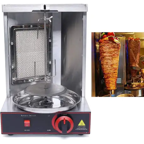 Aohuada Rotating LPG Gas Doner Kebab Machine Vertical Shawarma