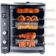 Brazilian Flame Gas Rotisserie Grill with 5 Skewers and Upper