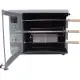 Brazilian Flame Gas Rotisserie Grill with 3 Skewers and Upper