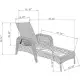 Better Homes & Gardens Colebrook Outdoor Chaise Lounge