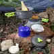 Camping Cookware Mess Kit Backpacking Gear & Hiking Outdoors