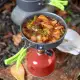 Camping Cookware Mess Kit Backpacking Gear & Hiking Outdoors
