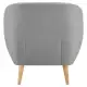 DukeLiving Nelly Upholstered Armchair (Light Grey)
