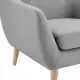 DukeLiving Nelly Upholstered Armchair (Light Grey)