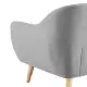 DukeLiving Nelly Upholstered Armchair (Light Grey)