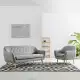 DukeLiving Nelly Upholstered Armchair (Light Grey)