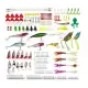 Fishing Lures Kits Popper Baits Hard Soft Bait Lure Fishhooks