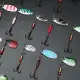 Colorful Fishing Lures Kit Spinner Trout Spoons Tackle Kit