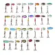 Colorful Fishing Lures Kit Spinner Trout Spoons Tackle Kit