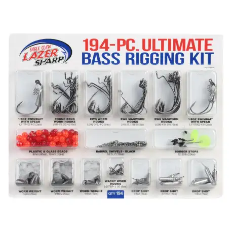 Eagle claw Lazer sharp bass rigging kit